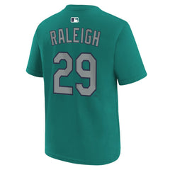 MLB Cal Raleigh Seattle Mariners Nike Youth Name & Number T-Shirt