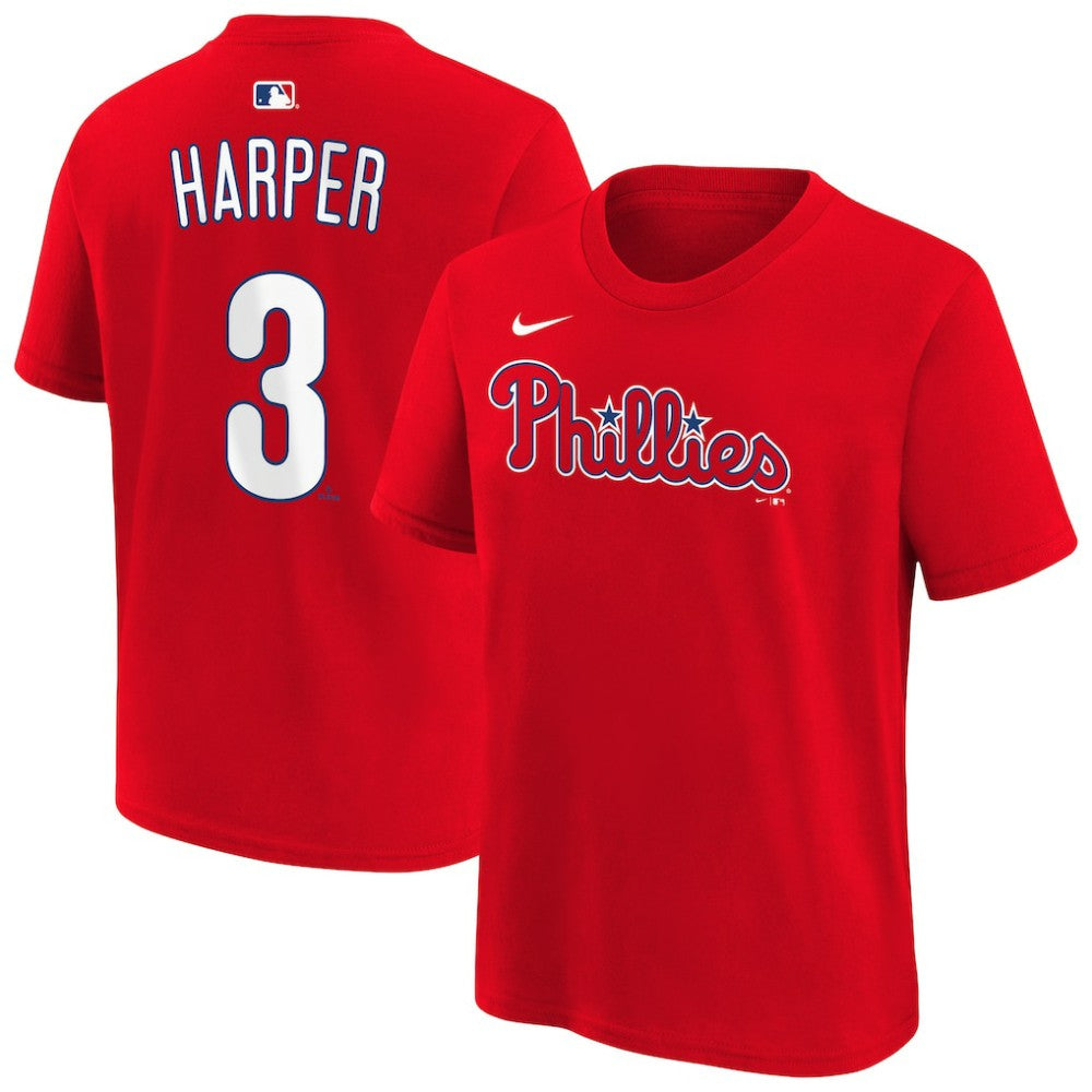 MLB Bryce Harper Philadelphia Phillies Nike Youth Name & Number T-Shirt