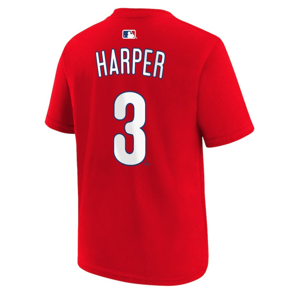 MLB Bryce Harper Philadelphia Phillies Nike Youth Name & Number T-Shirt