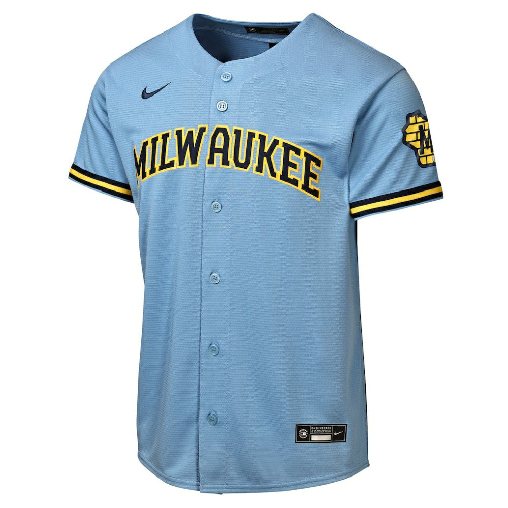 MLB Milwaukee Brewers Nike Youth Road Stadium Jersey
