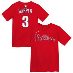 MLB Bryce Harper Philadelphia Phillies Nike Preschool Name & Number T-Shirt