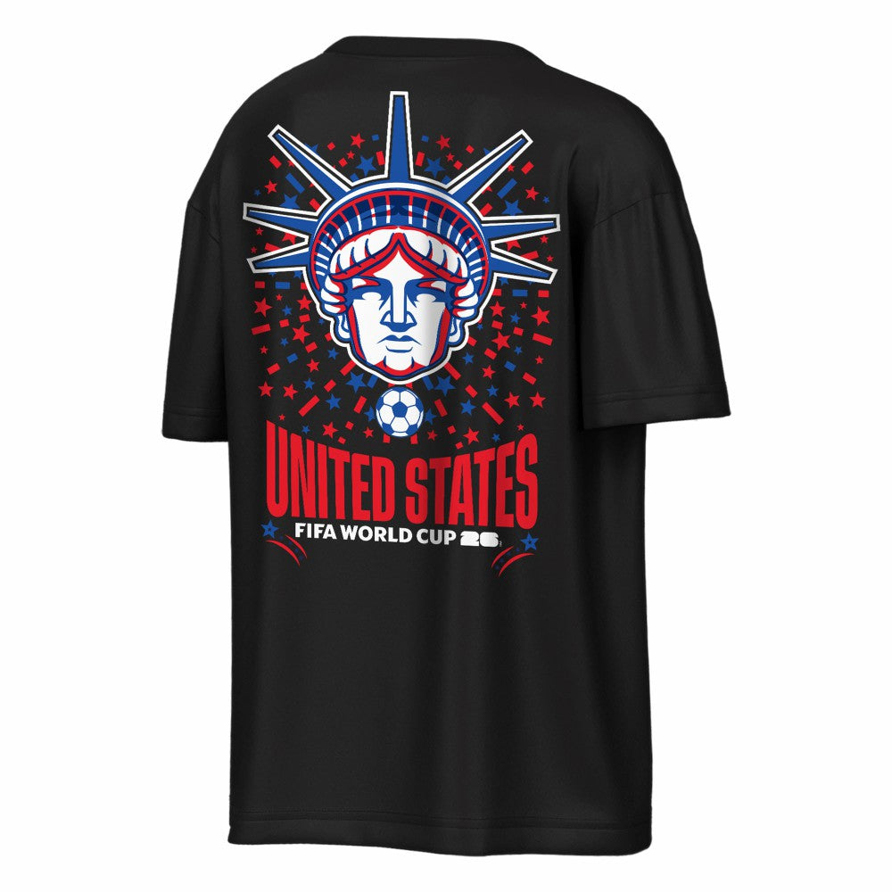 USMNT Outerstuff FIFA World Cup 2026 Rally Oversized 2-Hit T-Shirt -  Black