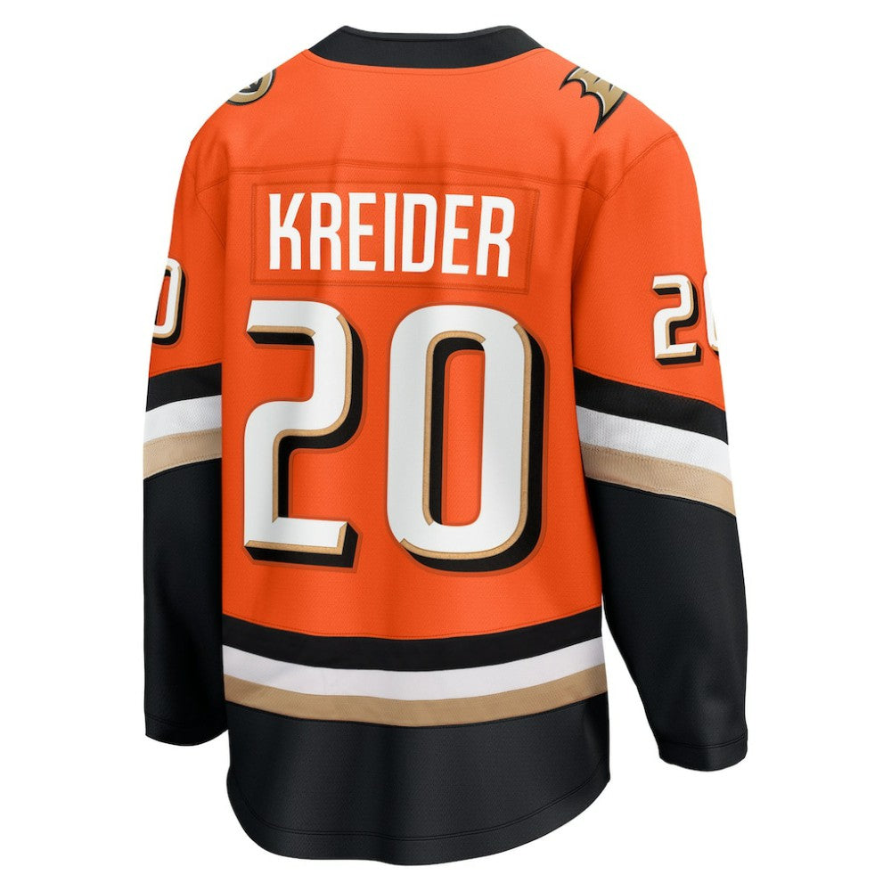 NHL Orange Chris Kreider Anaheim Ducks Fanatics Home Breakaway Jersey