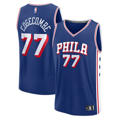NBA V. J. Edgecombe Philadelphia 76ers Youth 2025 NBA Draft First Round Pick Fast Break Replica Jersey