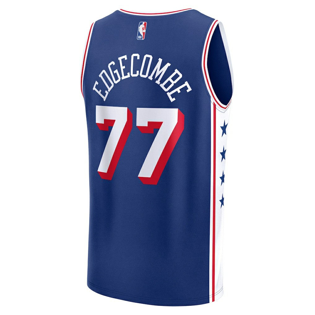 NBA V. J. Edgecombe Philadelphia 76ers Youth 2025 NBA Draft First Round Pick Fast Break Replica Jersey