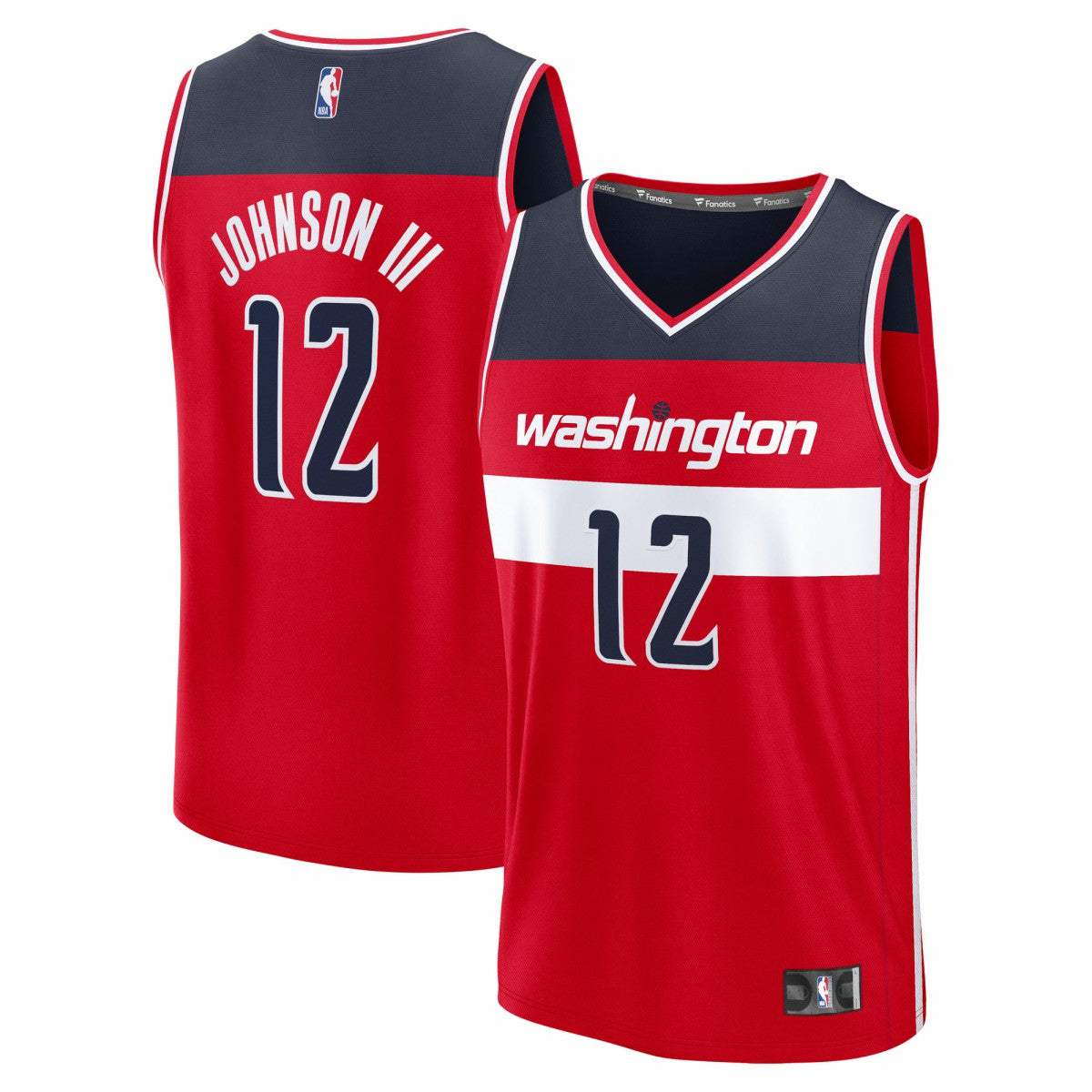 NBA Tre Johnson III Washington Wizards Youth 2025 NBA Draft First Round Pick Fast Break Replica Jersey
