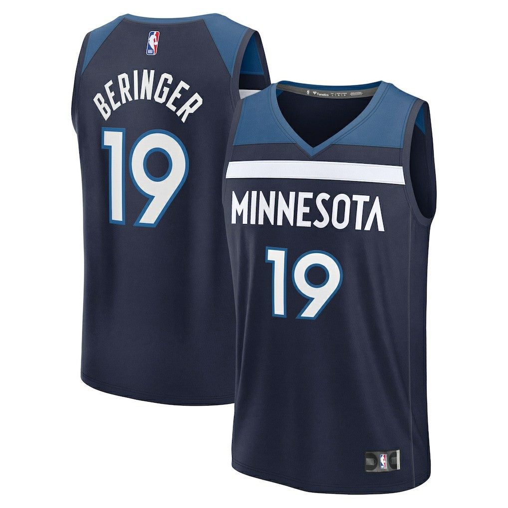 NBA Joan Beringer Minnesota Timberwolves 2025 NBA Draft First Round Pick Fast Break Replica Jersey