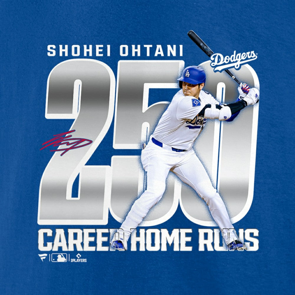 MLB Shohei Ohtani Los Angeles Dodgers 250 Home Runs T-Shirt
