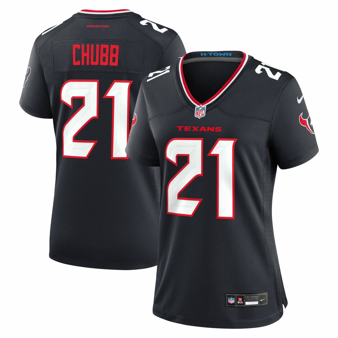 Nick Chubb  Women's Team Game Jersey - Houston Texans