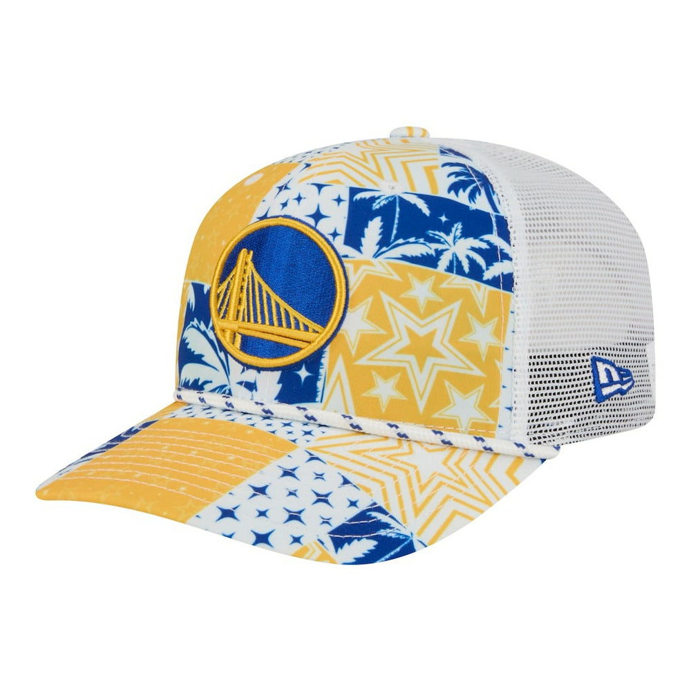NBA Golden State Warriors Fan Pack Tropical Pattern 9SEVENTY Adjustable Hat sale