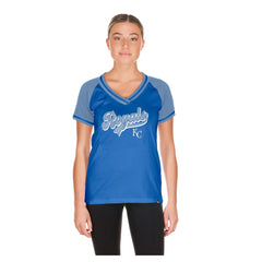 MLB Kansas City Royals New Era Women's Gameday V-Neck T-Shirt