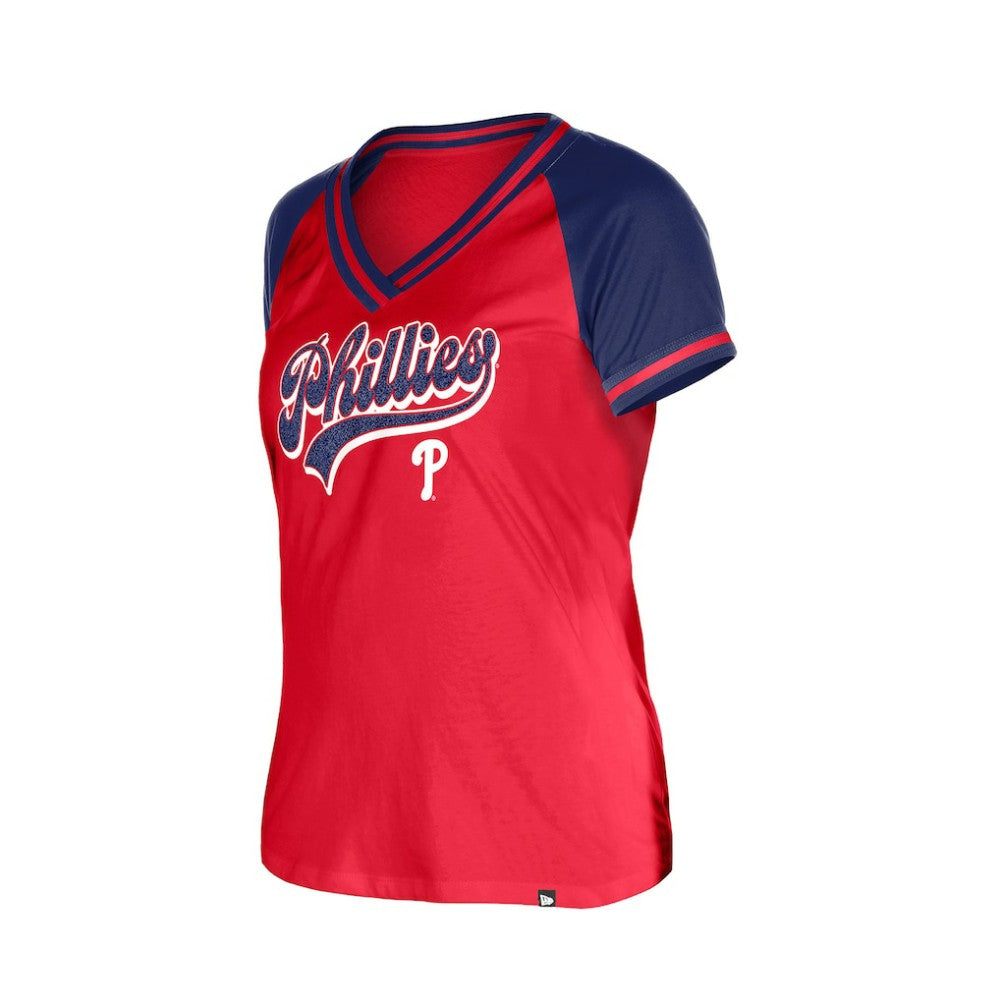MLB Philadelphia Phillies New Era Women's Gameday V-Neck T-Shirt