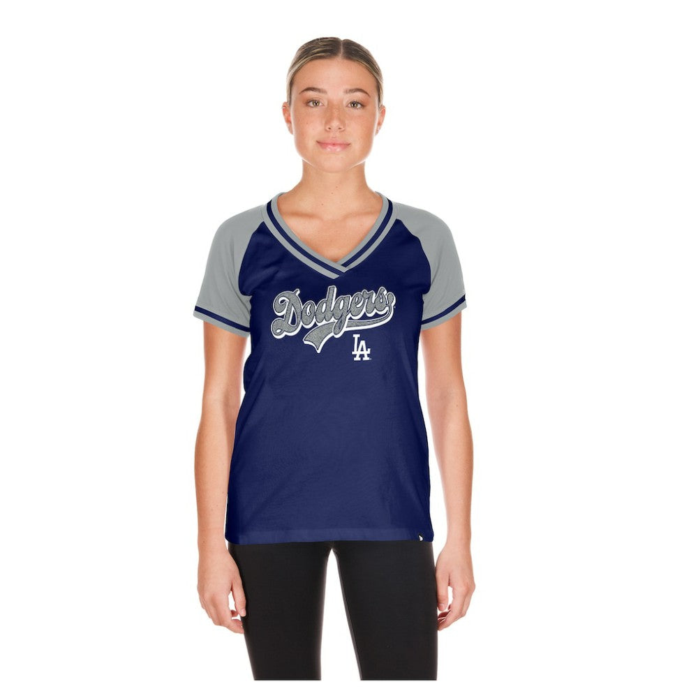 MLB Los Angeles Dodgers New Era Women's Gameday V-Neck T-Shirt
