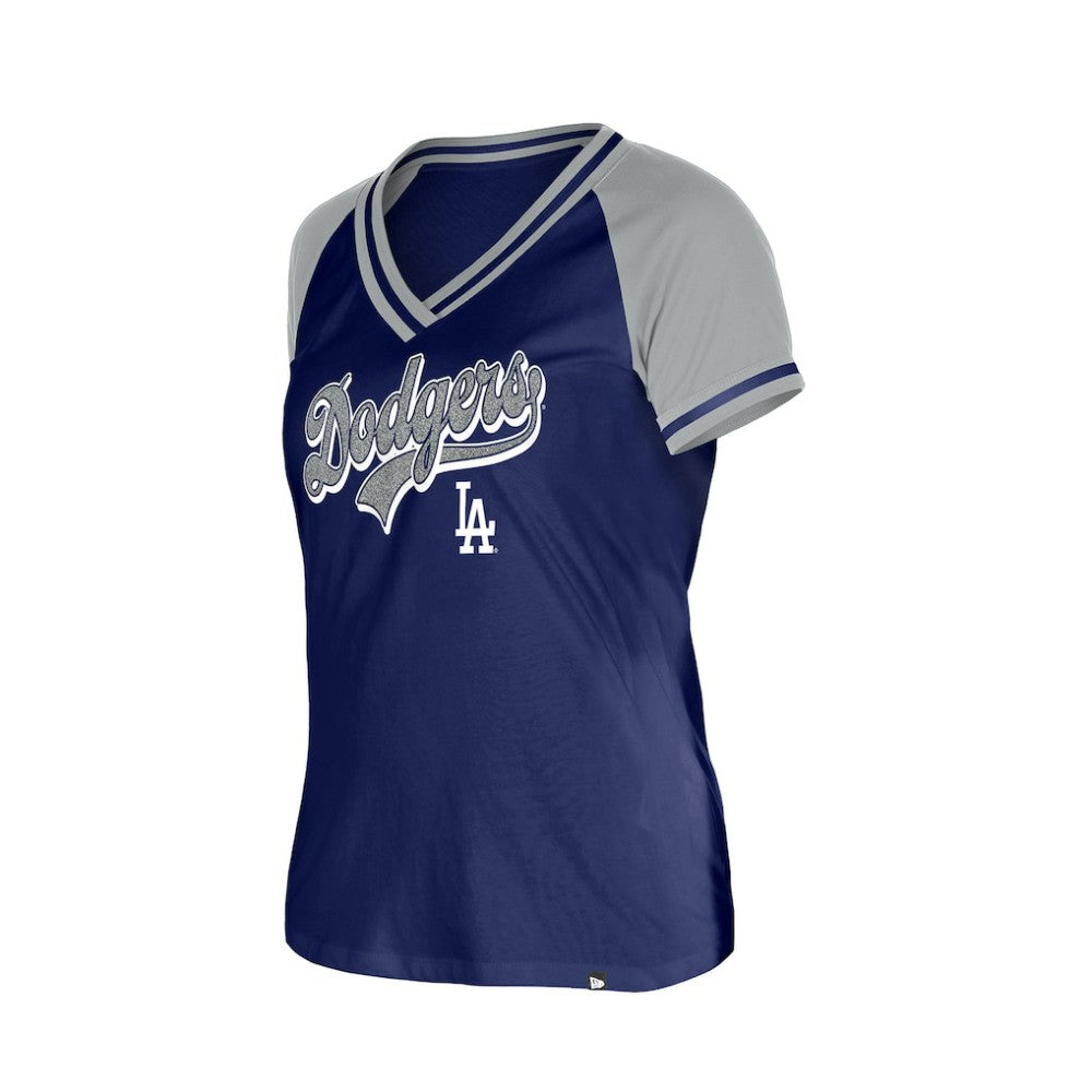 MLB Los Angeles Dodgers New Era Women's Gameday V-Neck T-Shirt