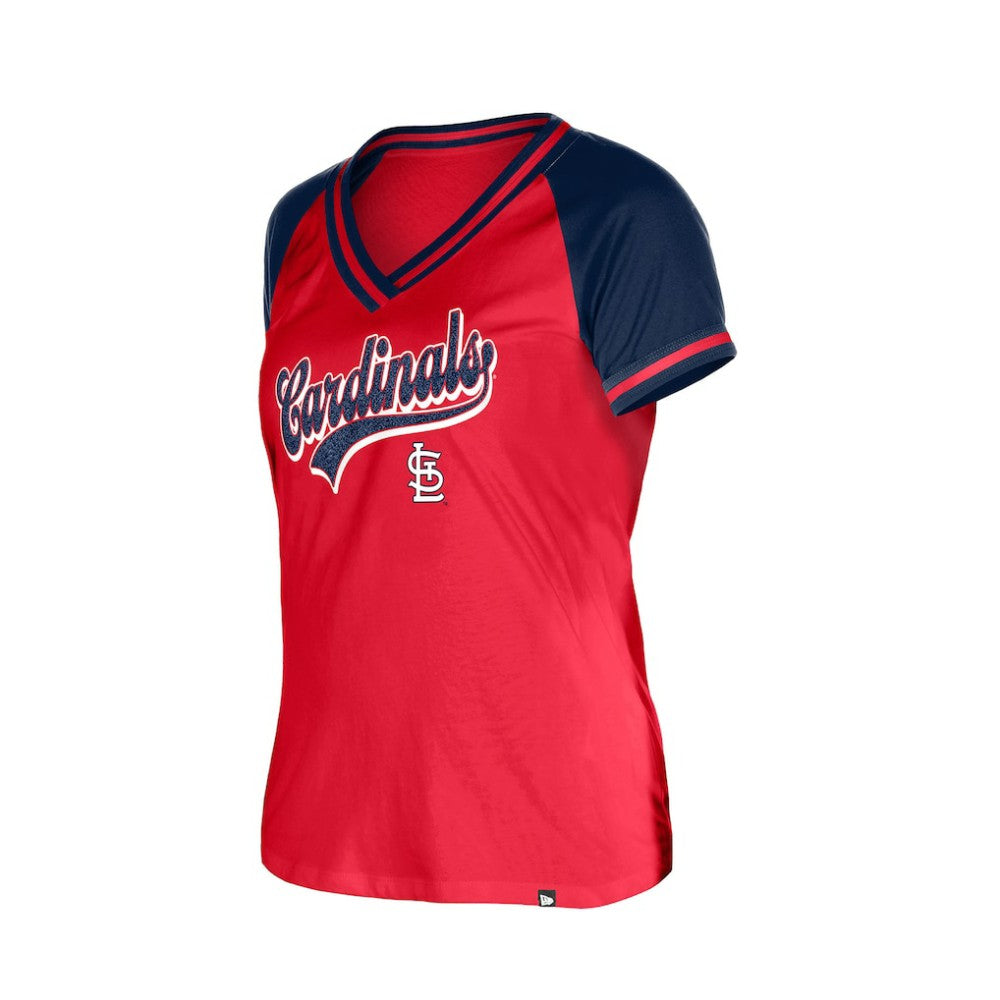 MLB St. Louis Cardinals New Era Women's Gameday V-Neck T-Shirt