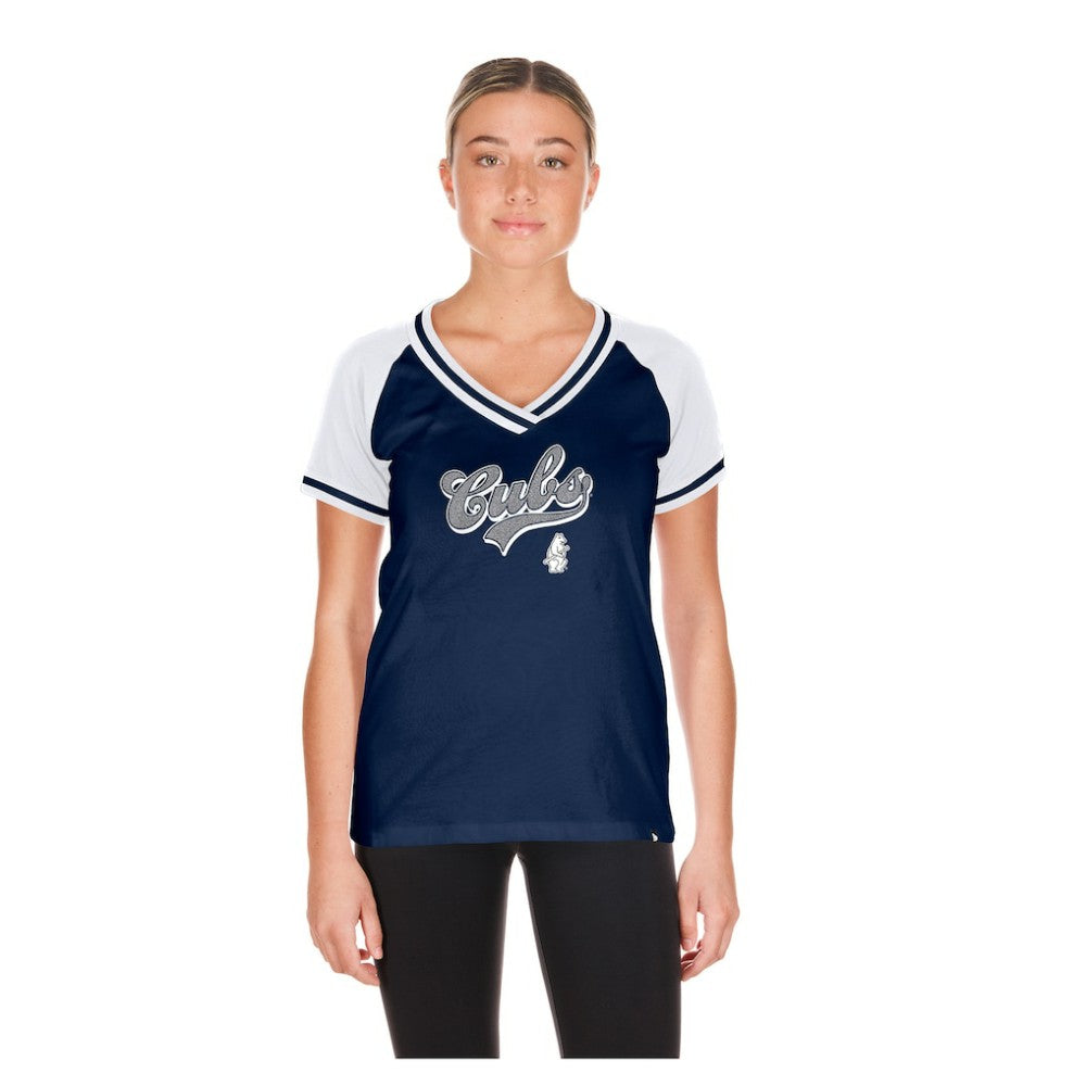 MLB Chicago Cubs New Era Women's Gameday V-Neck T-Shirt