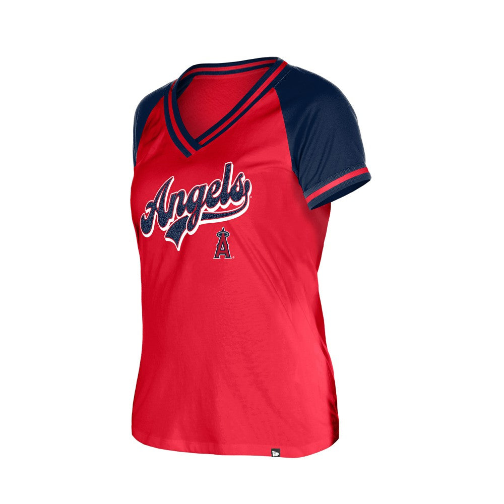 MLB Los Angeles Angels New Era Women's Gameday V-Neck T-Shirt