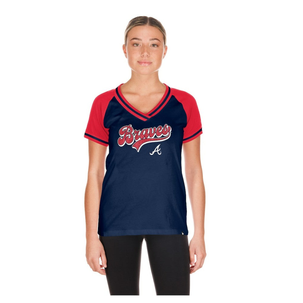 MLB Atlanta Braves New Era Women's Gameday V-Neck T-Shirt
