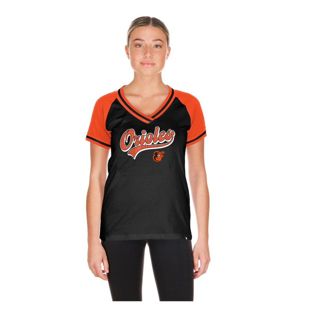 MLB Baltimore Orioles New Era Women's Gameday V-Neck T-Shirt