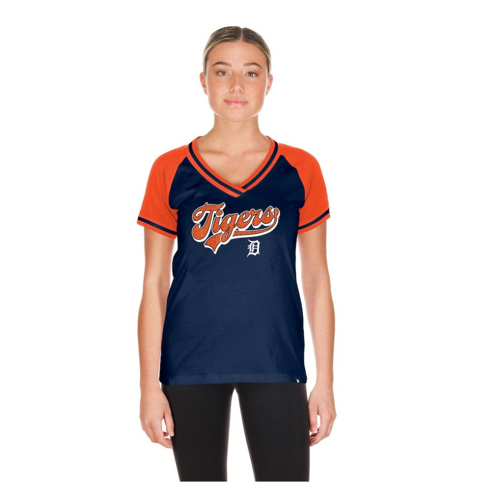 MLB Detroit Tigers New Era Women's Gameday V-Neck T-Shirt