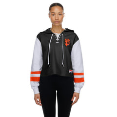 MLB San Francisco Giants New Era Women's Boxy Lace-Up Hoodie
