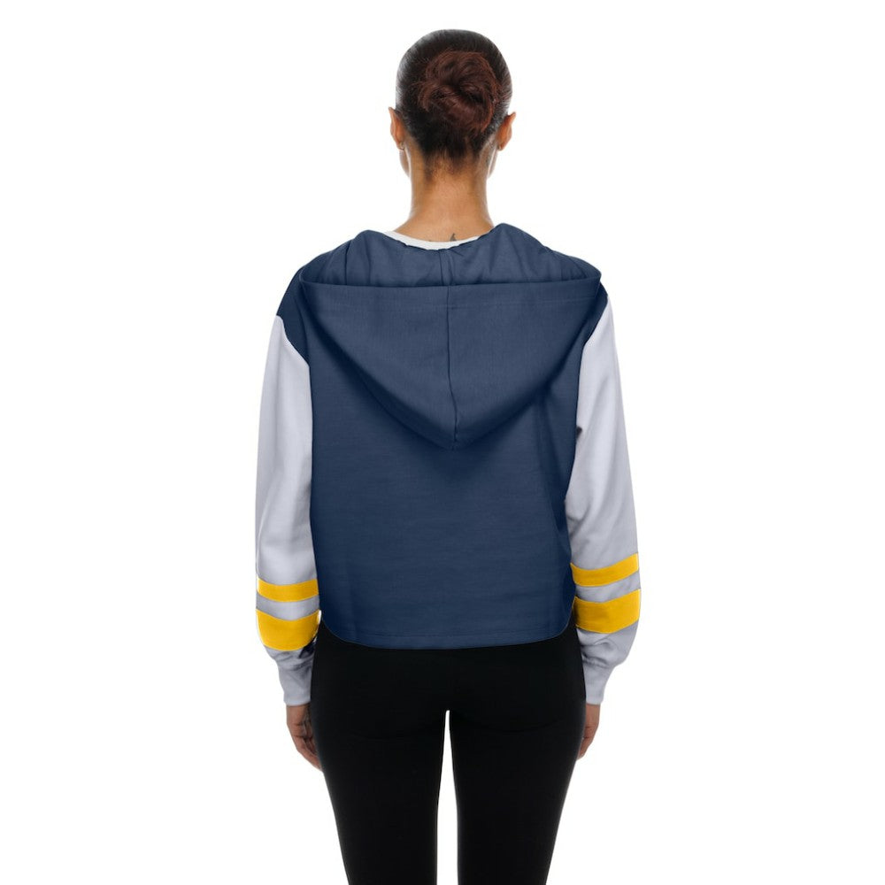 MLB Milwaukee Brewers New Era Women's Boxy Lace-Up Hoodie
