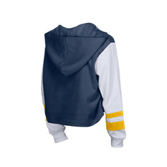 MLB Milwaukee Brewers New Era Women's Boxy Lace-Up Hoodie