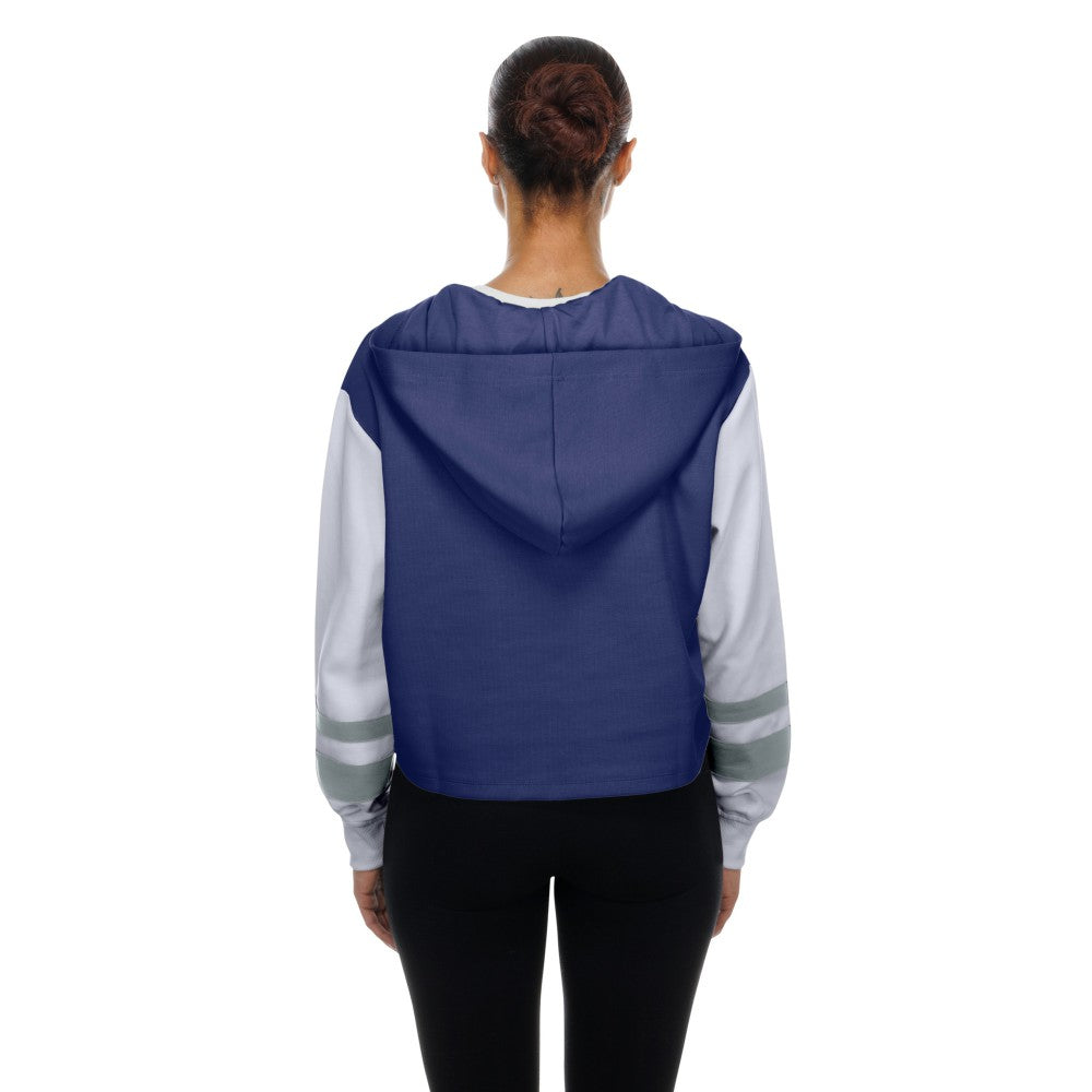 MLB Los Angeles Dodgers New Era Women's Boxy Lace-Up Hoodie