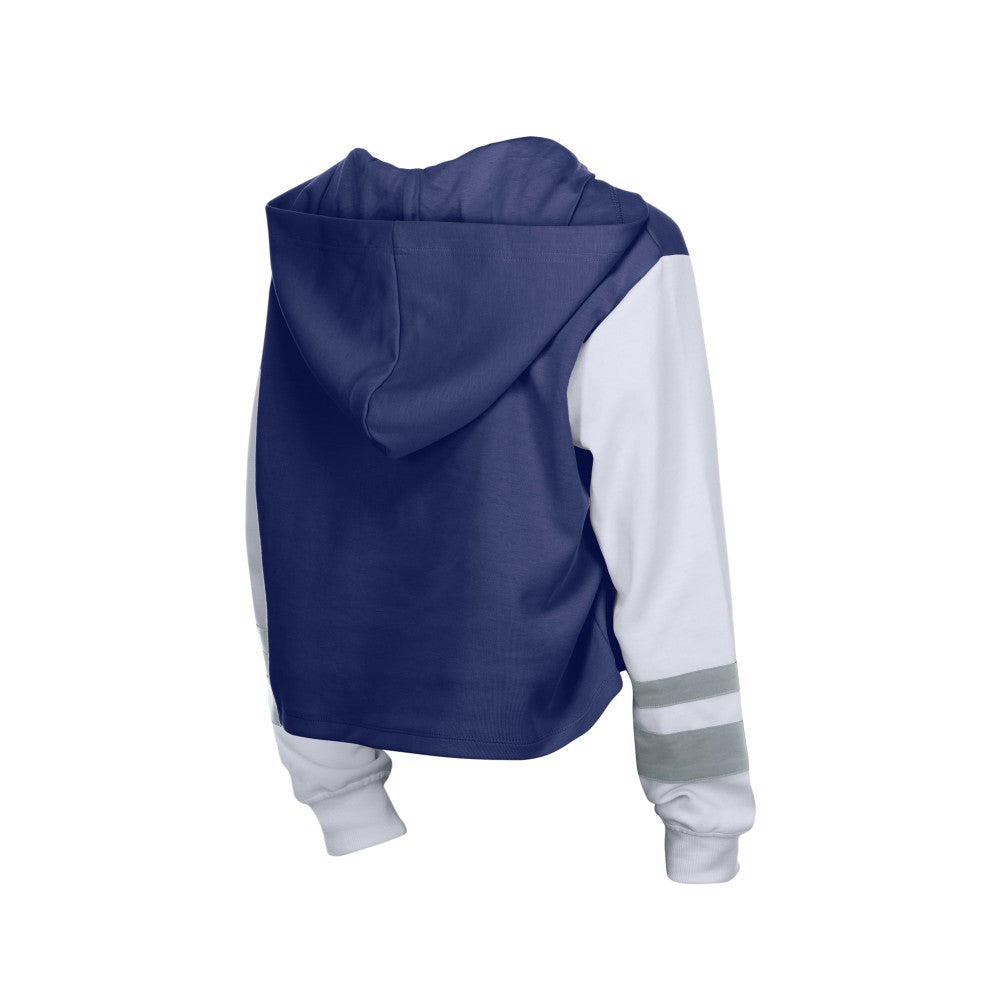 MLB Los Angeles Dodgers New Era Women's Boxy Lace-Up Hoodie