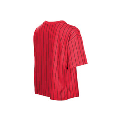 MLB Cincinnati Reds New Era Women's Throwback Meshback Pinstripe Boxy T-Shirt