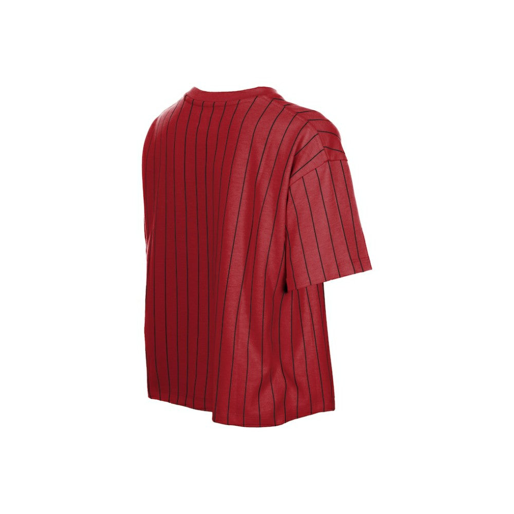 MLB Arizona Diamondbacks New Era Women's Throwback Meshback Pinstripe Boxy T-Shirt