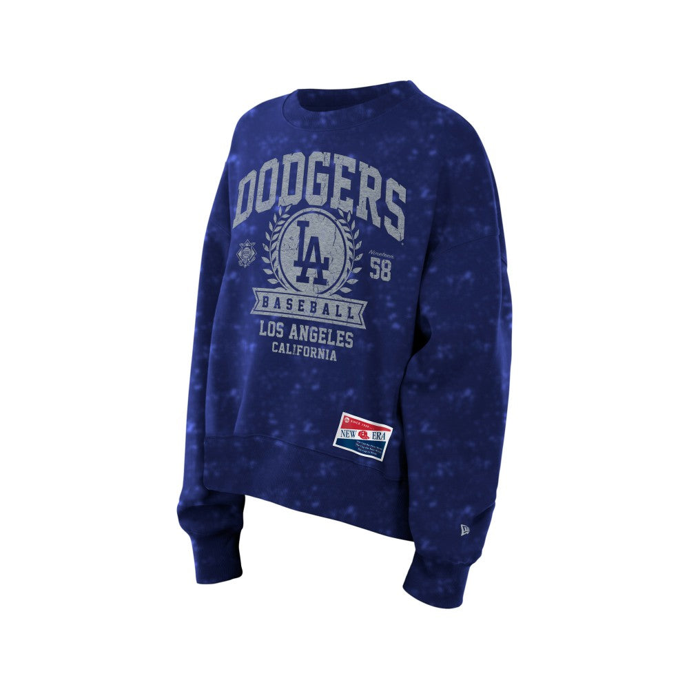 MLB Los Angeles Dodgers New Era Women's Throwback Oversized Boxy Sweatshirt