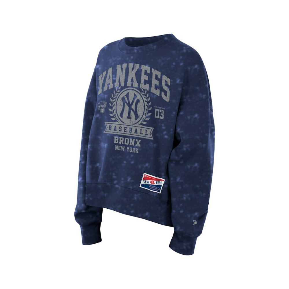 MLB New York Yankees New Era Women's Throwback Oversized Boxy Sweatshirt