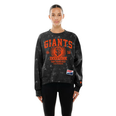 MLB San Francisco Giants New Era Women's Throwback Oversized Boxy Sweatshirt