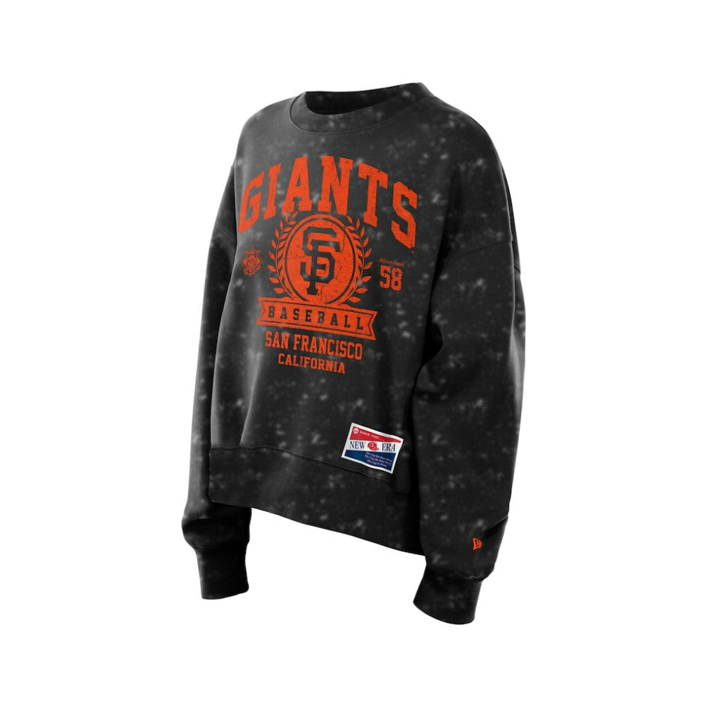 MLB San Francisco Giants New Era Women's Throwback Oversized Boxy Sweatshirt
