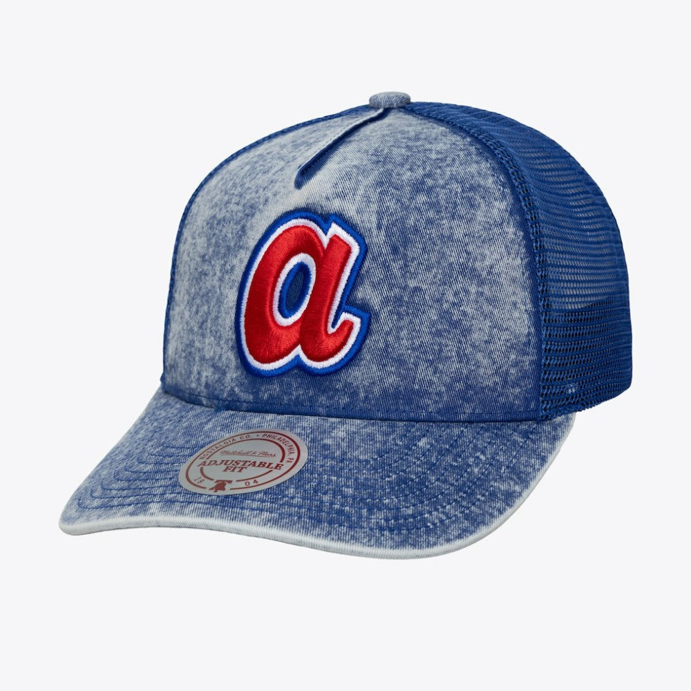 MLB Atlanta Braves Mitchell & Ness Unisex Cooperstown Gameday Adjustable Trucker Hat