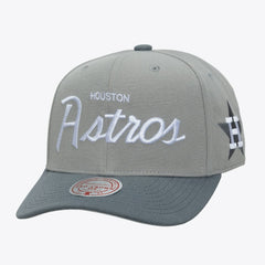 MLB Houston Astros Mitchell & Ness Cooperstown Thunderstorm Head Coach Pro-Crown Adjustable Hat