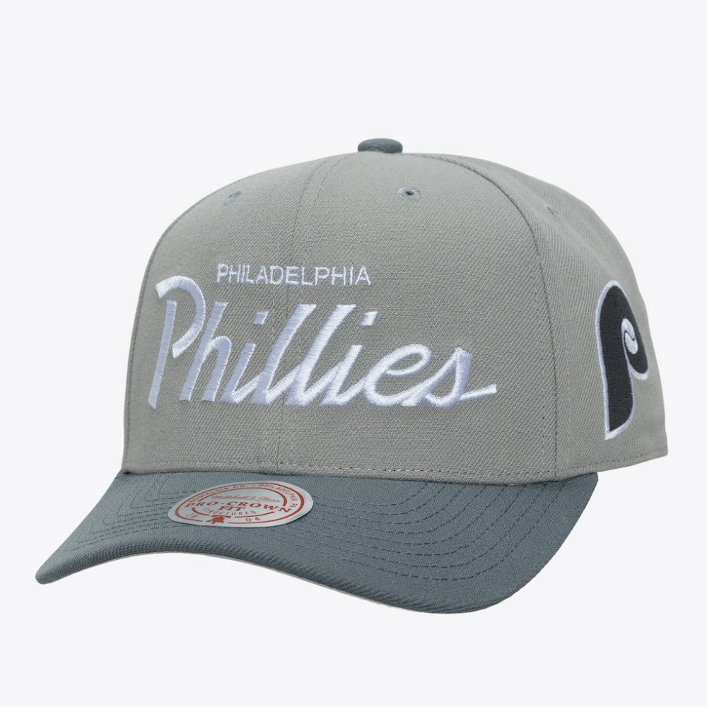 MLB Philadelphia Phillies Mitchell & Ness Cooperstown Thunderstorm Head Coach Pro-Crown Adjustable Hat