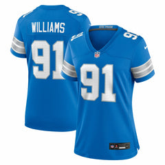Tyleik Williams  Women's Team Game Jersey - Detroit Lions