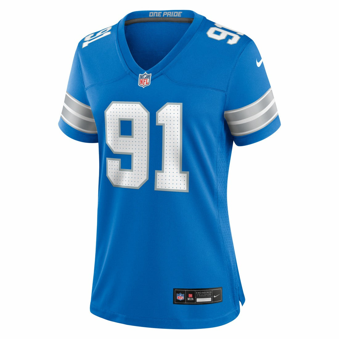 Tyleik Williams  Women's Team Game Jersey - Detroit Lions