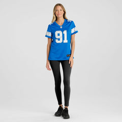 Tyleik Williams  Women's Team Game Jersey - Detroit Lions