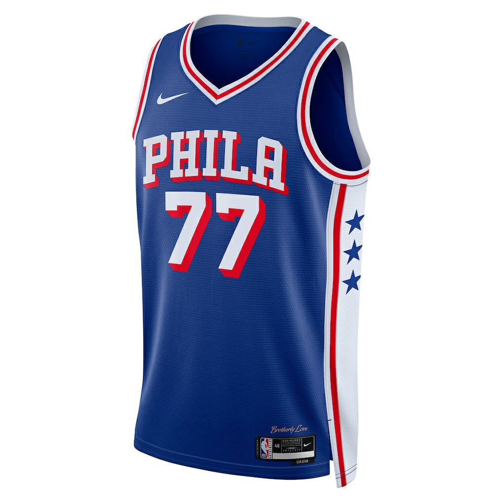 NBA V. J. Edgecombe Philadelphia 76ers Unisex 2025 NBA Draft First Round Pick Swingman Jersey