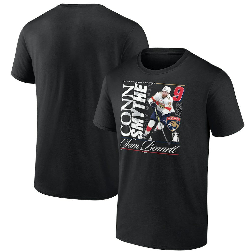 NHL Black Sam Bennett Florida Panthers 2025 Conn Smythe Winner T-Shirt