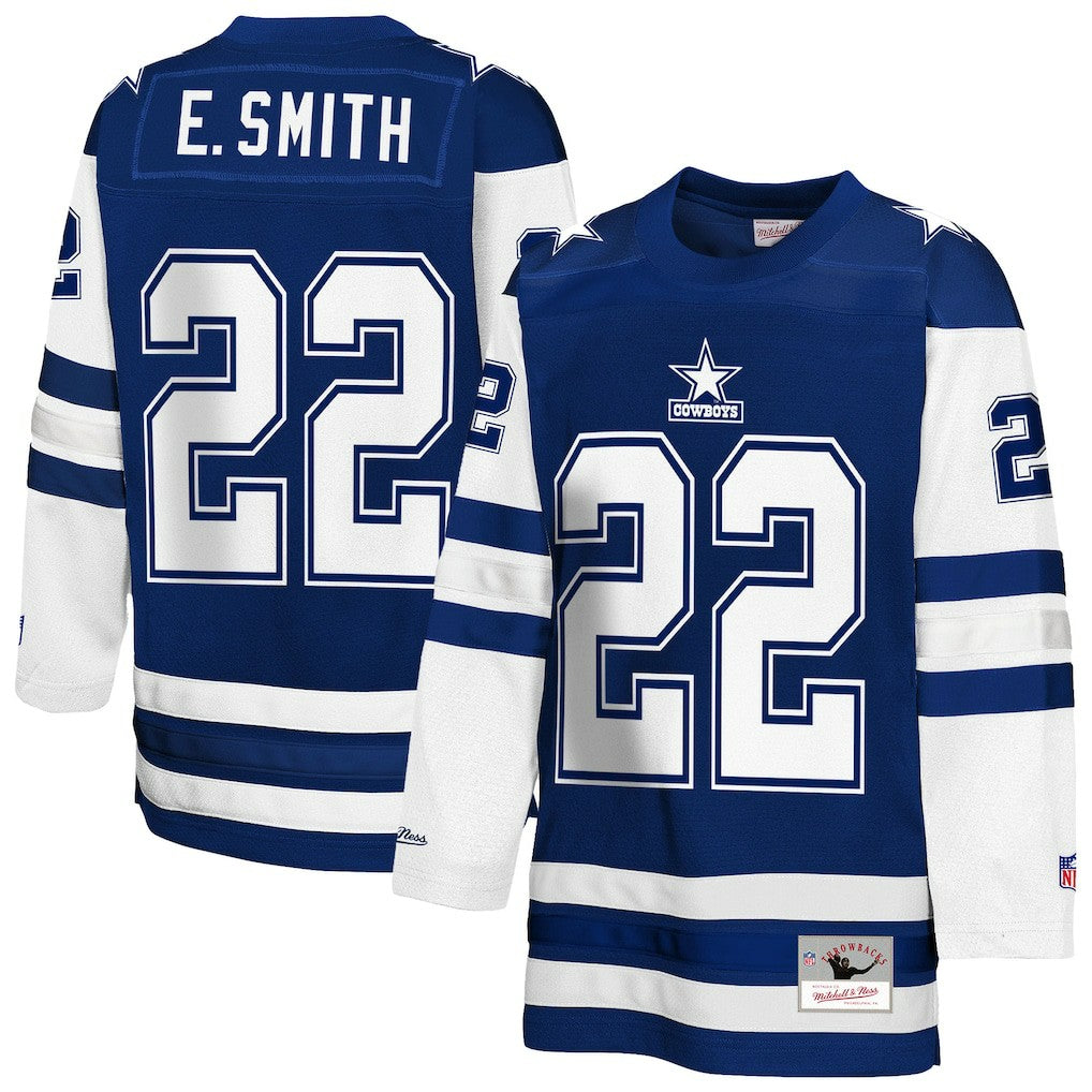 Emmitt Smith  Youth Hockey Fashion Jersey - Dallas Cowboys