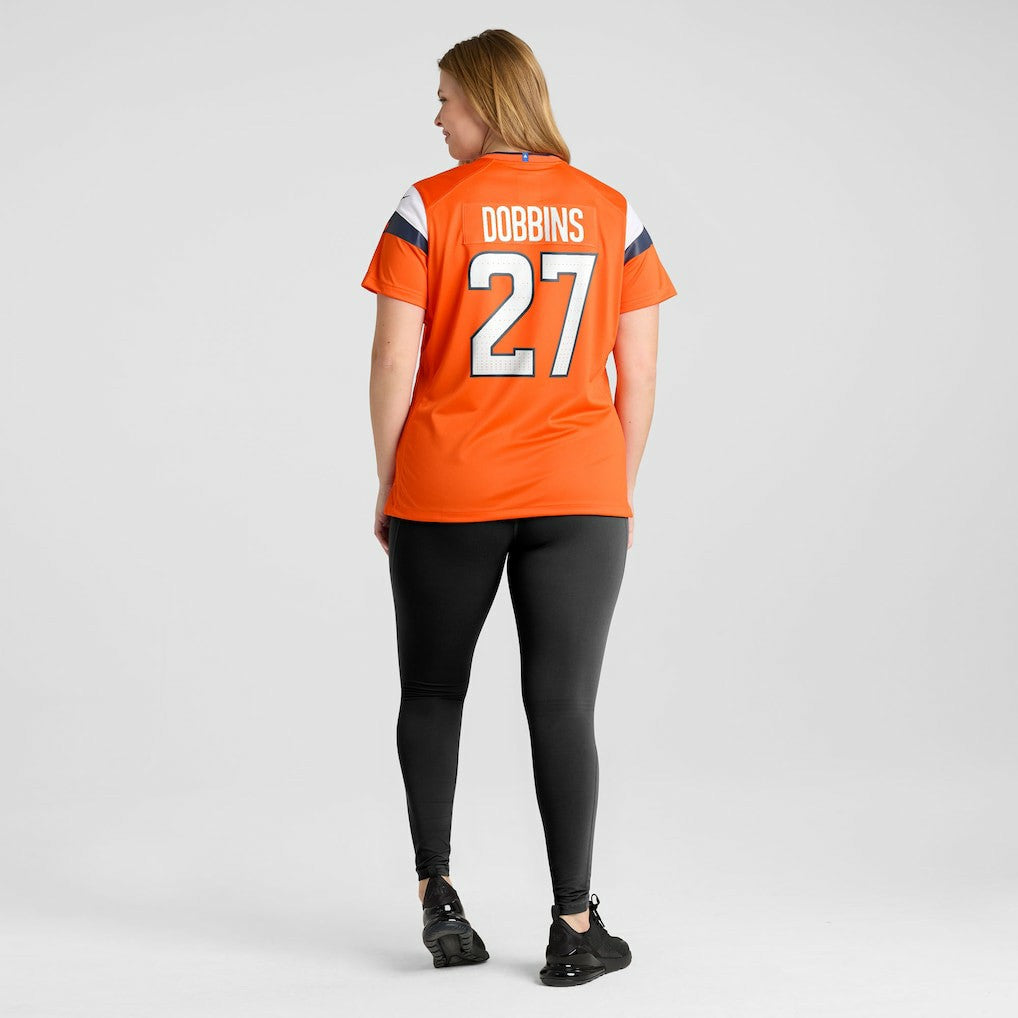 J.K. Dobbins  Women's Team Game Jersey - Denver Broncos