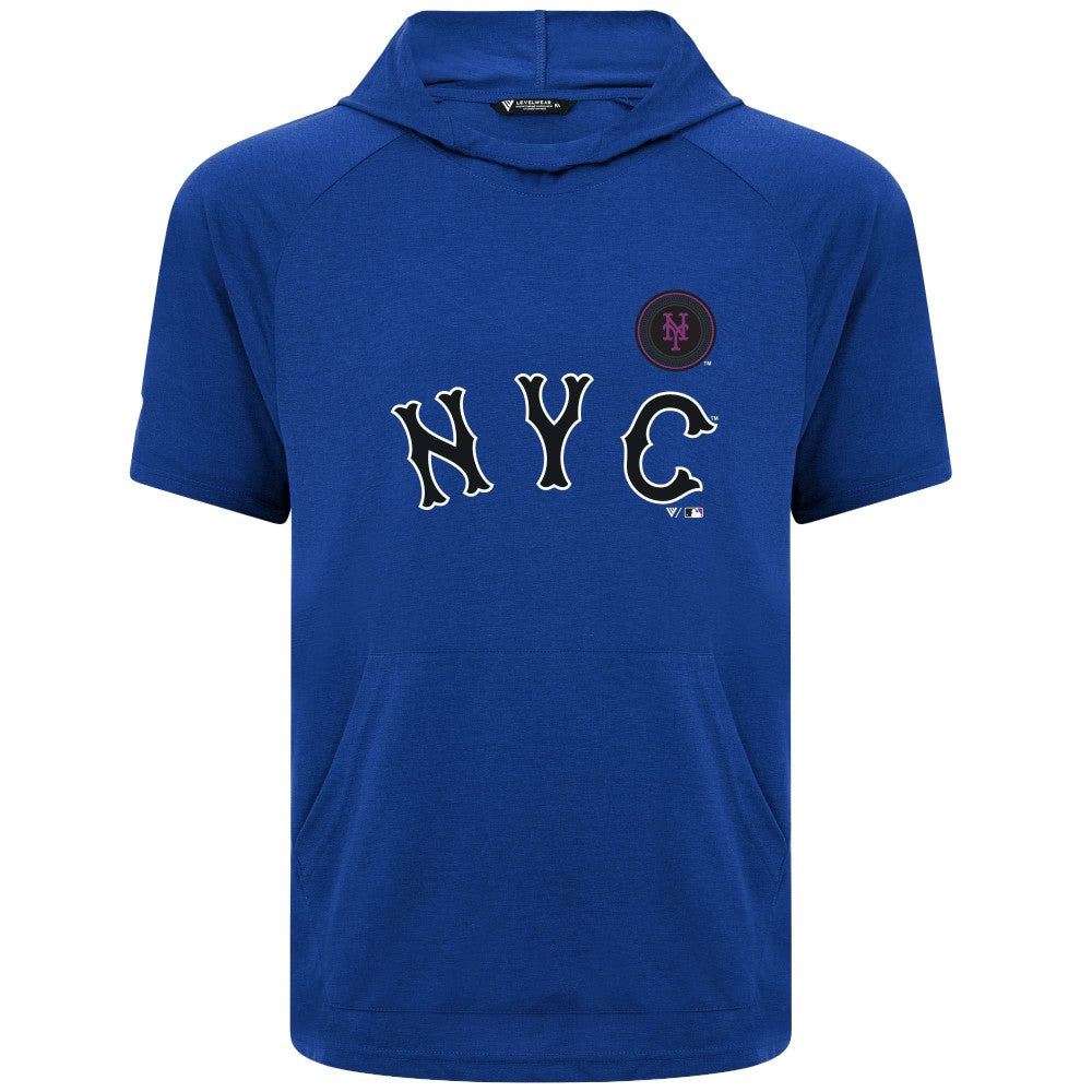 MLB New York Mets Levelwear City Connect Phase Core Logo Pullover Hoodie T-Shirt