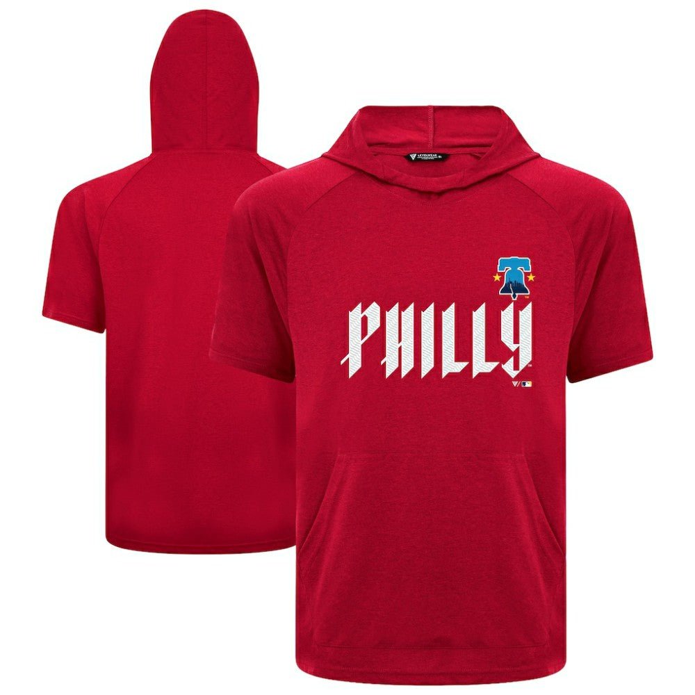 MLB Philadelphia Phillies Levelwear City Connect Phase Core Logo Pullover Hoodie T-Shirt