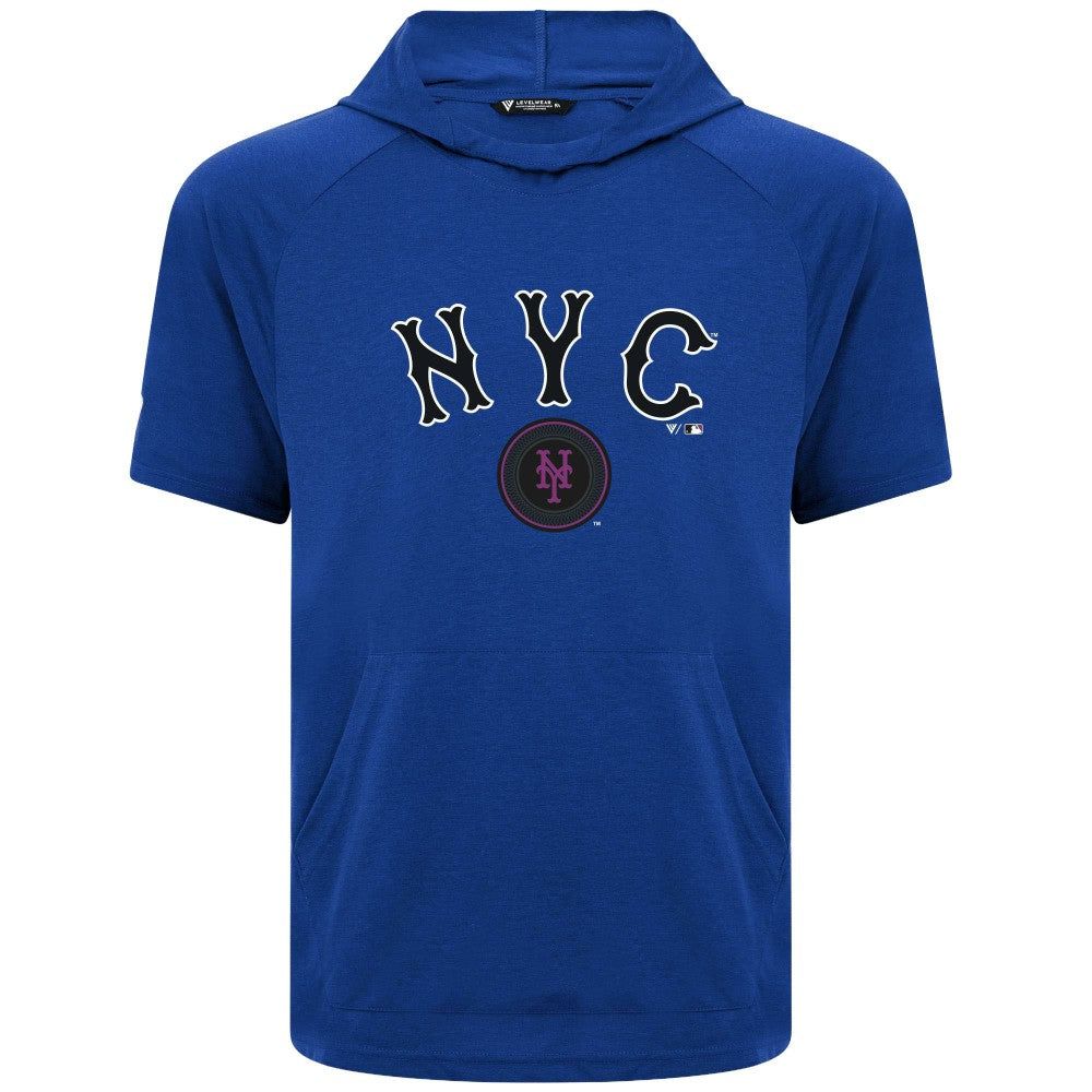 MLB New York Mets Levelwear City Connect Phase Back Plash Hoodie T-Shirt