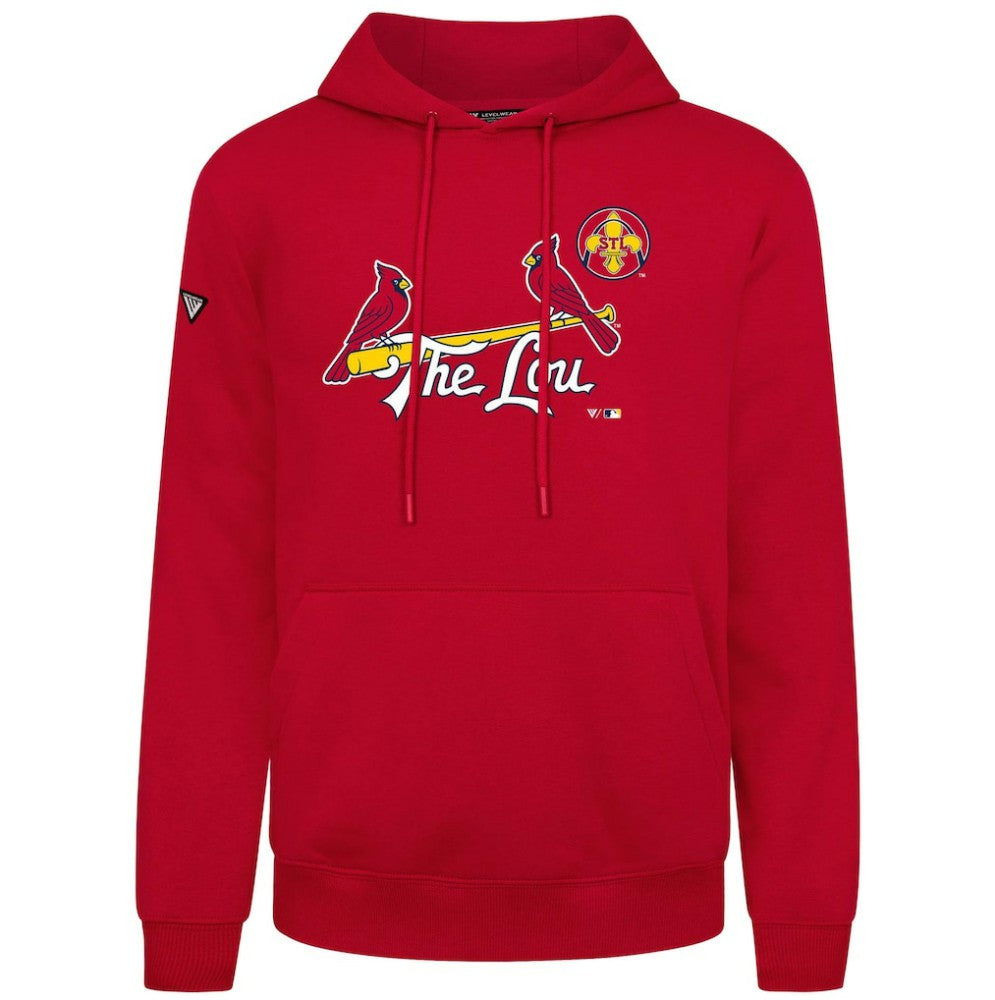 MLB St. Louis Cardinals Levelwear City Connect Podium Core Logo Pullover Hoodie