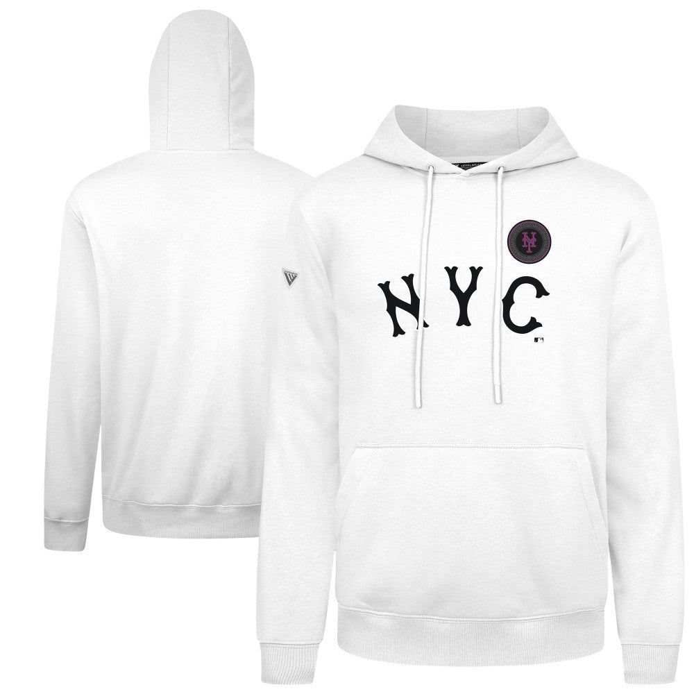 MLB New York Mets Levelwear City Connect Podium Core Logo Pullover Hoodie